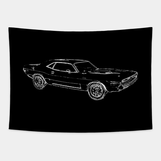 Dodge Challenger 70 Tapestry by OrangeCup