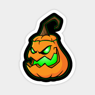 Creepy Jack O Lantern Pumpkin Magnet