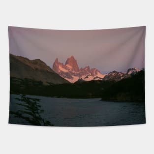 Sunrise alpenglow at Mount Fitz Roy Tapestry