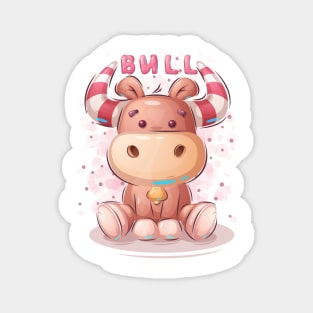 Cute teddy bull Magnet