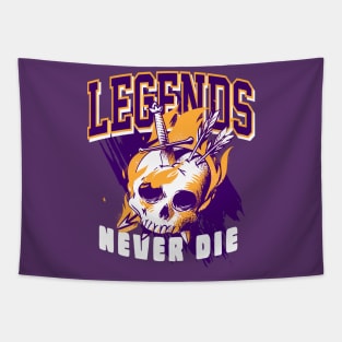 Legend Never Die Court Purple Sneaker Art Tapestry