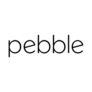 Pebble Smartwatch logo (the OG) on white T-Shirt