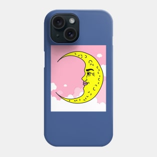 Luminous Moon Half Moon Face Phone Case