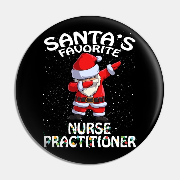 Santas Favorite Nurse Practitioner Christmas Pin by intelus