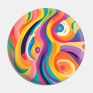 Abstract colorful swirls Pin