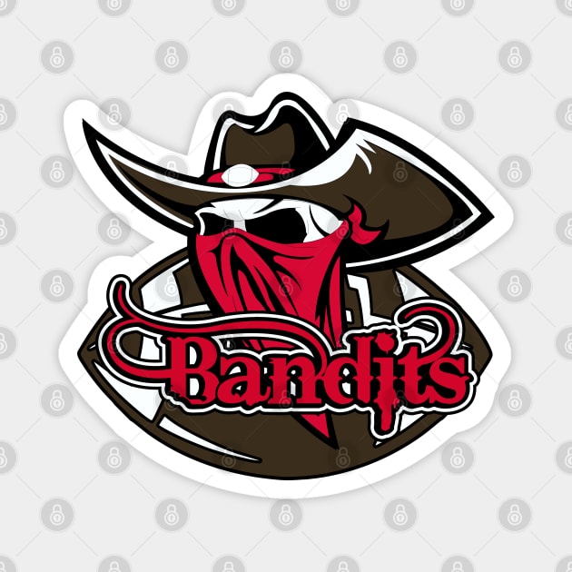 Bandits Football Logo - Bandits Football - Magnet | TeePublic
