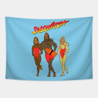 sasquatch lifeguard team parody Tapestry