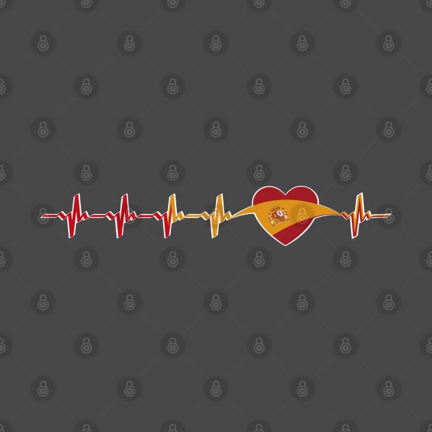 Spanish heartbeat flag by Catfactory