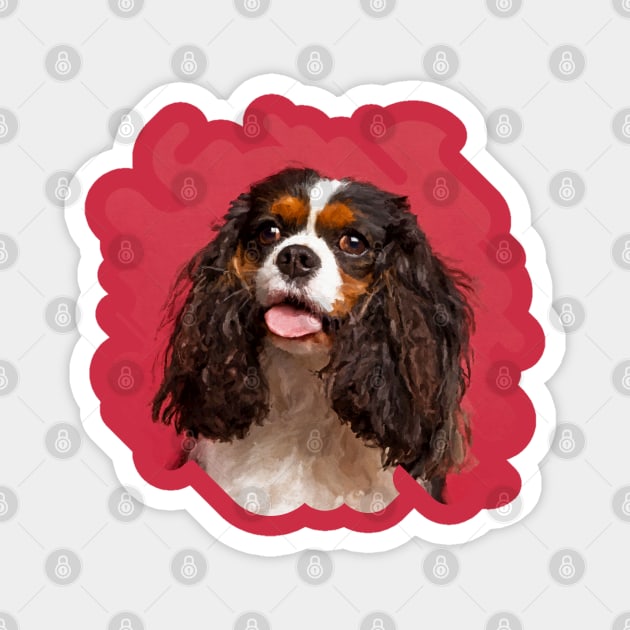 Cavalier King Charles Spaniel Magnet by Nartissima