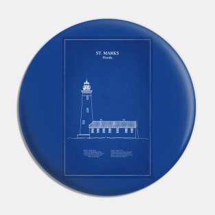St. Marks Lighthouse - Florida - AD Pin