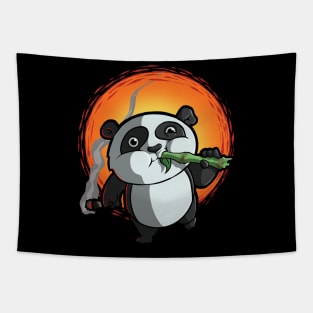 Smoking Panda Tapestry