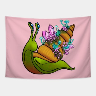 Trippy snail Tapestry