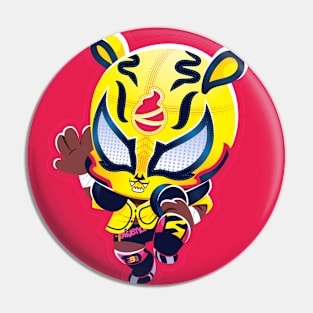 Stylish Tiger Wrestler Pin