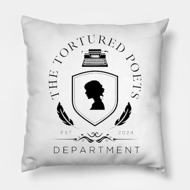 Taylor Swift The Tortured Poets Department Pillow by Cun-Tees!