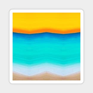 Abstract blue and orange Magnet