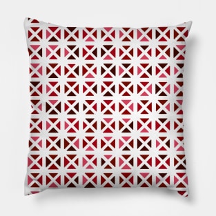 Rounded Triangle Pattern (Red) Pillow