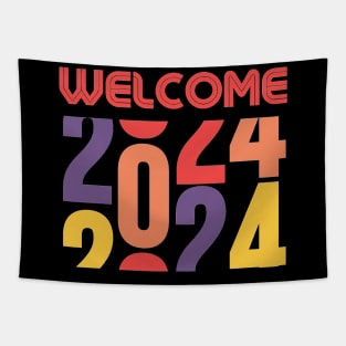 Welcome 2024 Typography Tapestry