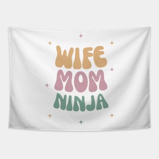 Wife Mom Ninja Tapestry