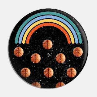 Basketball rainbow Pin