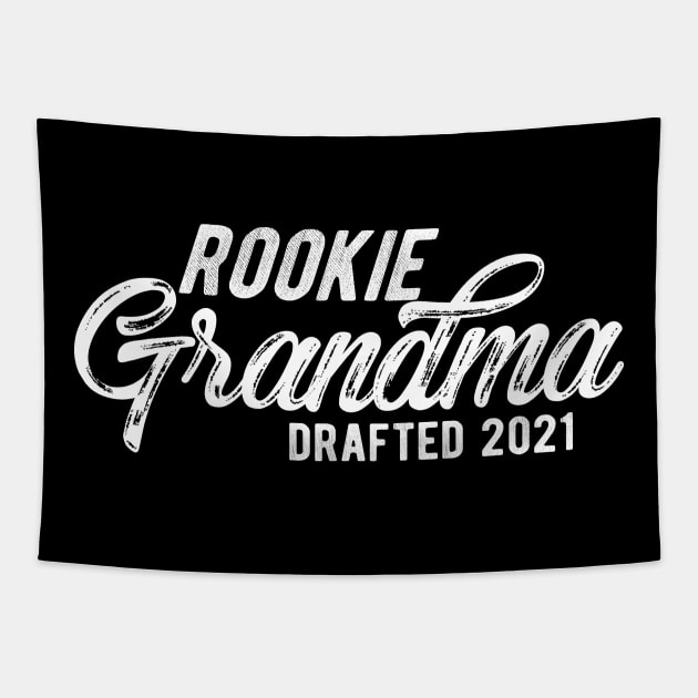 Rookie Grandma Drafted 2021 Tapestry by KC Happy Shop