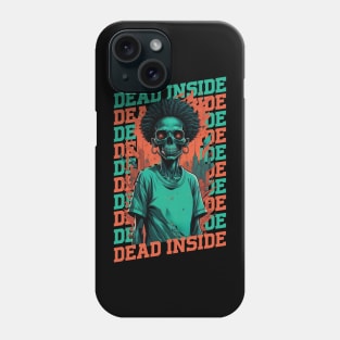 Dead Inside Afro Zombie Phone Case