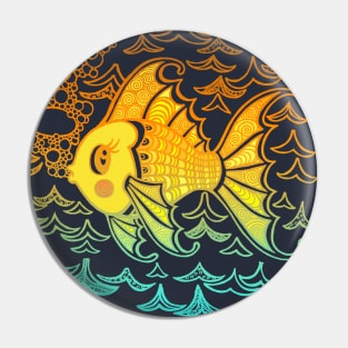 Sunset Fishy Pin