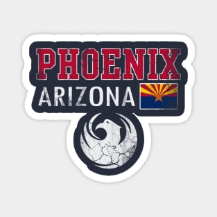 Retro Phoenix Arizona Flag Vintage Style Magnet