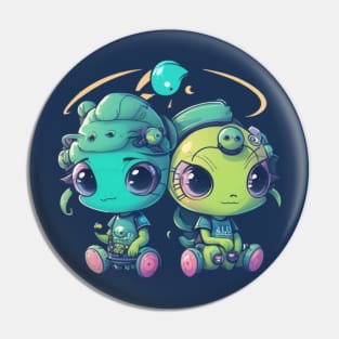 cute aliens Pin