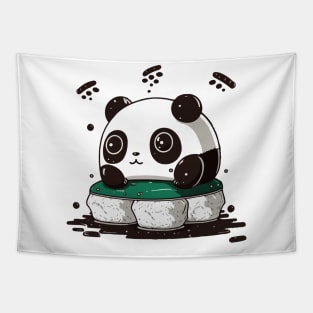 Sushi panda Tapestry