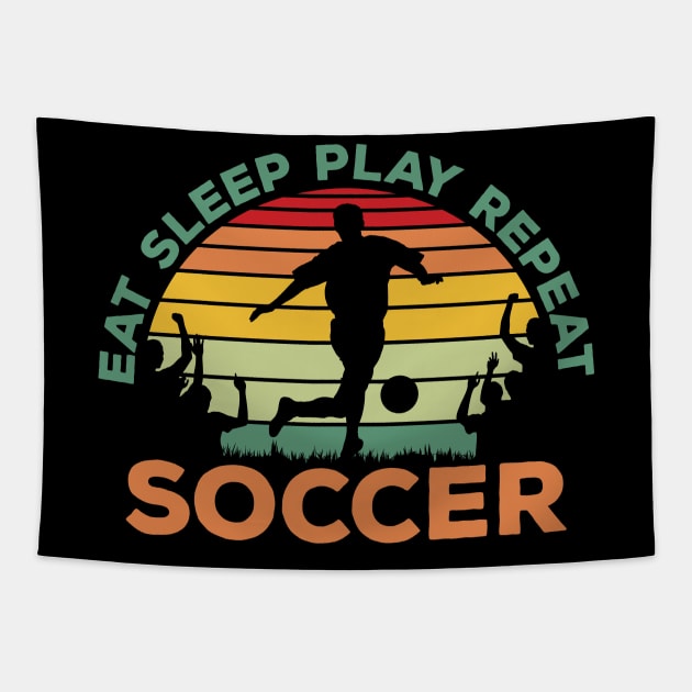 Eat Sleep Play Repeat Tapestry by Reidesigns Ink