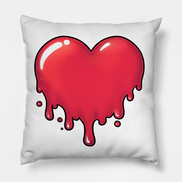 Bludd Heart Pillow by Bluddshed