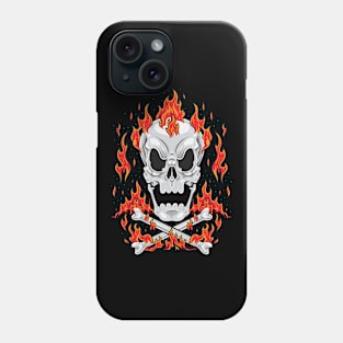 Skull On Fire Phone Case