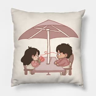 Couple In Love Romantic Date Cosy Pillow