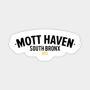 Mott Haven Bronx NYC- Modern Minimalistic Typography Magnet