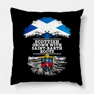 Scottish Grown With Saint Barth Roots - Gift for Saint Barth With Roots From Saint Barthelemy Pillow