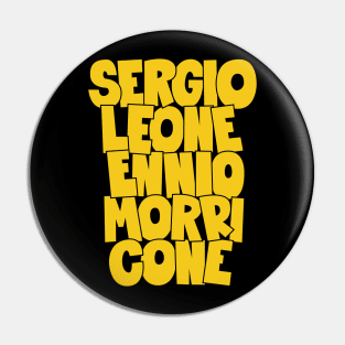 Sergio Leone and Enio Morricone - Spaghetti Western Pin