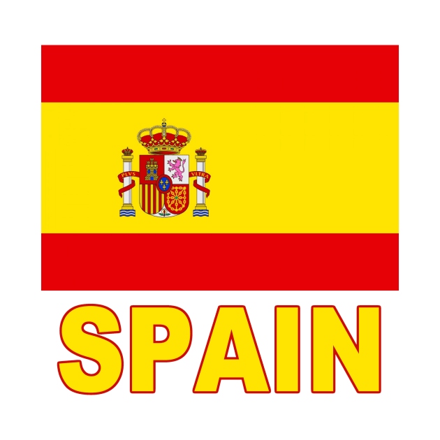 The Pride of Spain - Spanish Flag Design by Naves