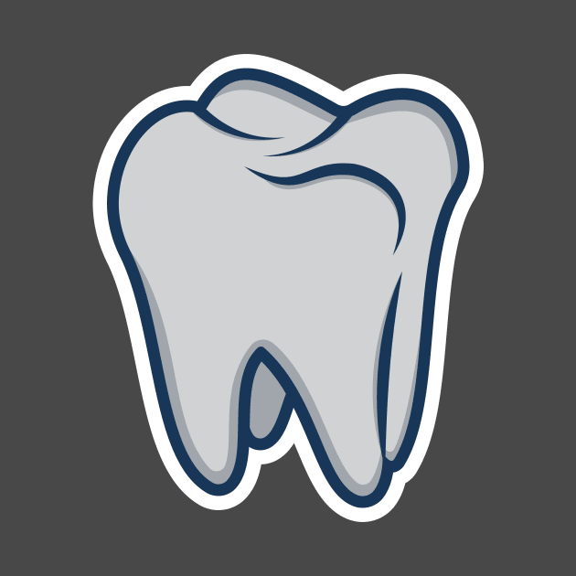 Tooth vector icon illustration. Healthcare and medical objects icon design concept. Dentist tooth object logo design. by AlviStudio