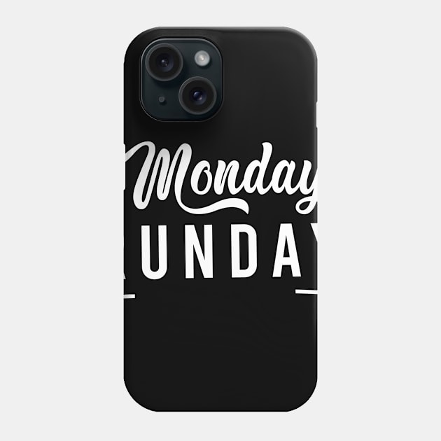 runday monday Phone Case by creatorbriliant