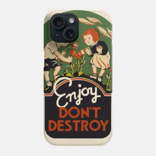 Vintage Anti-Vandalism Poster Phone Case