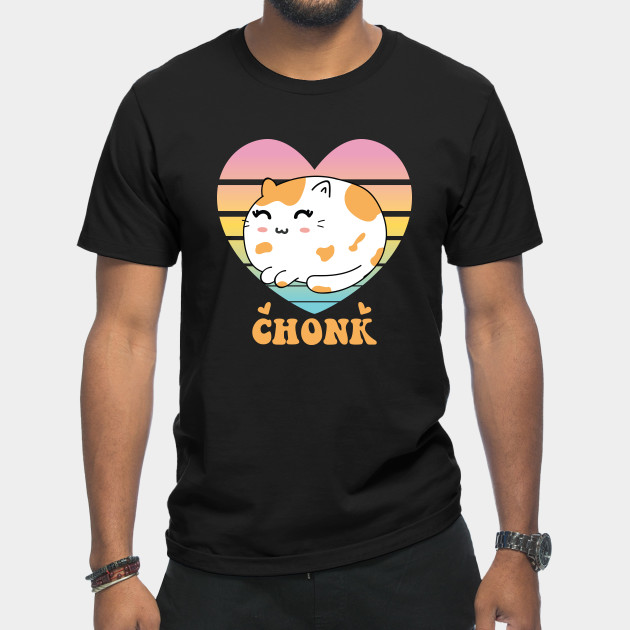 Discover Funny Chonk Scale Cat Meme Memes - Chonk Cat - T-Shirt