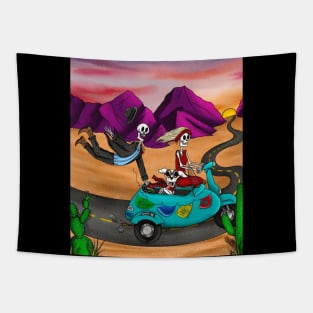 sunset adventure Tapestry