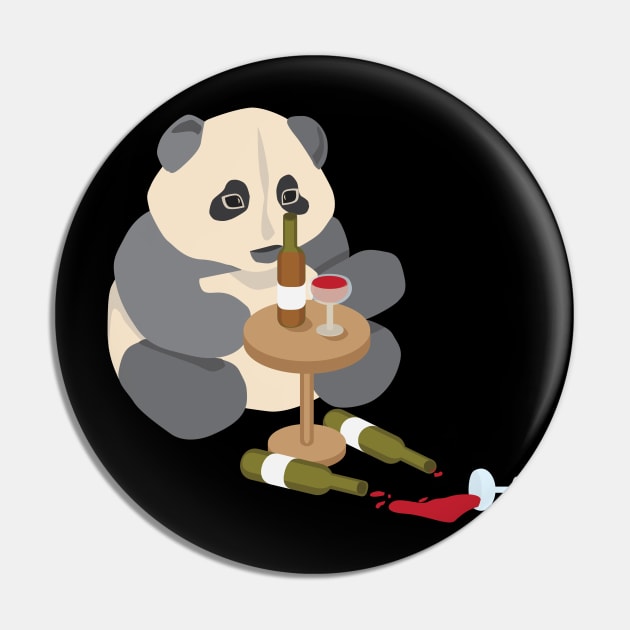 Cute panda loves wine Pin by Nosa rez