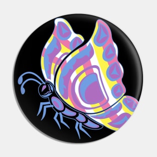 Memengwaa (Butterfly) Bigender Pride Pin