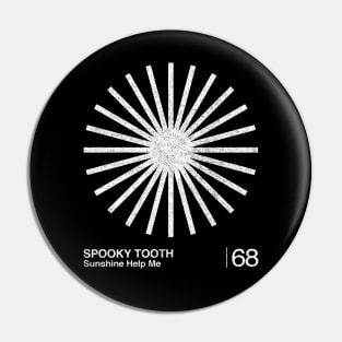 Spooky Tooth / Minimalist Graphic Artwork Design Pin