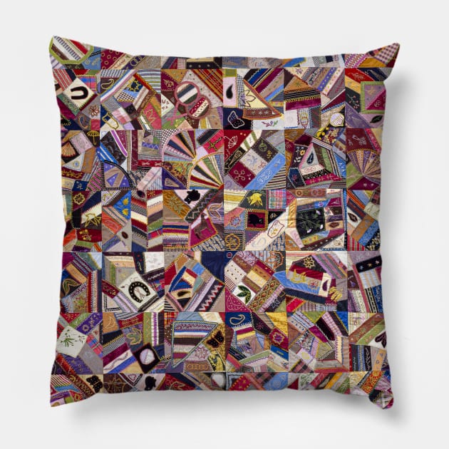 Countryside Palette Cottage Bohemian Patchwork Quilting Crazy Quilt Pillow by ernstc