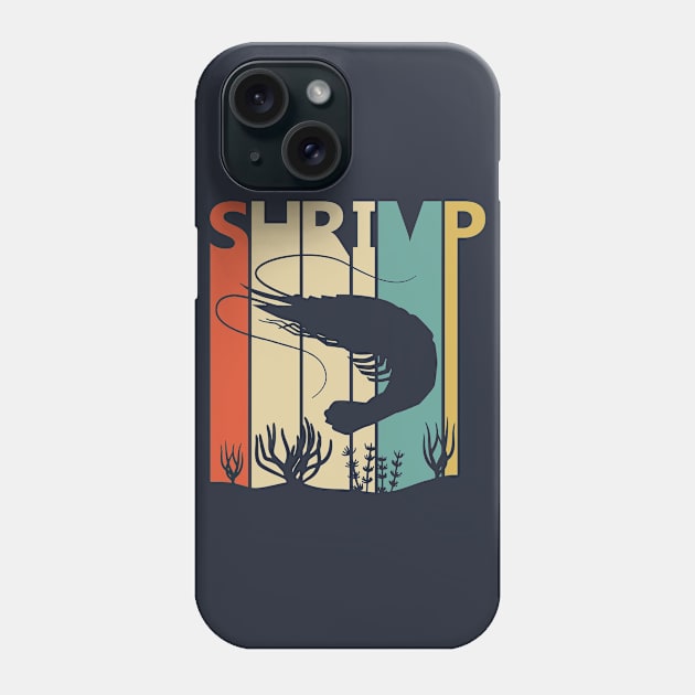 Funny Vintage Shrimp Gift Phone Case by GWENT