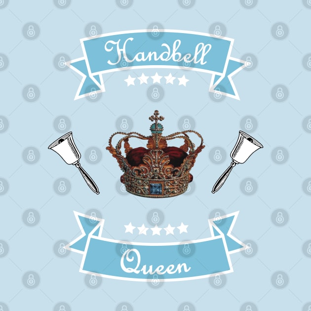 Handbell Queen Blue on Pink by SubtleSplit