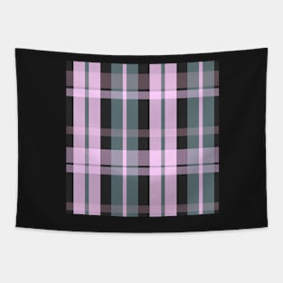 Grunge Aesthetic  Aillith 1 Hand Drawn Textured Plaid Pattern Tapestry