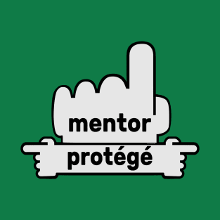 Hands Pointing - Text Art - Mentor and Protégé T-Shirt